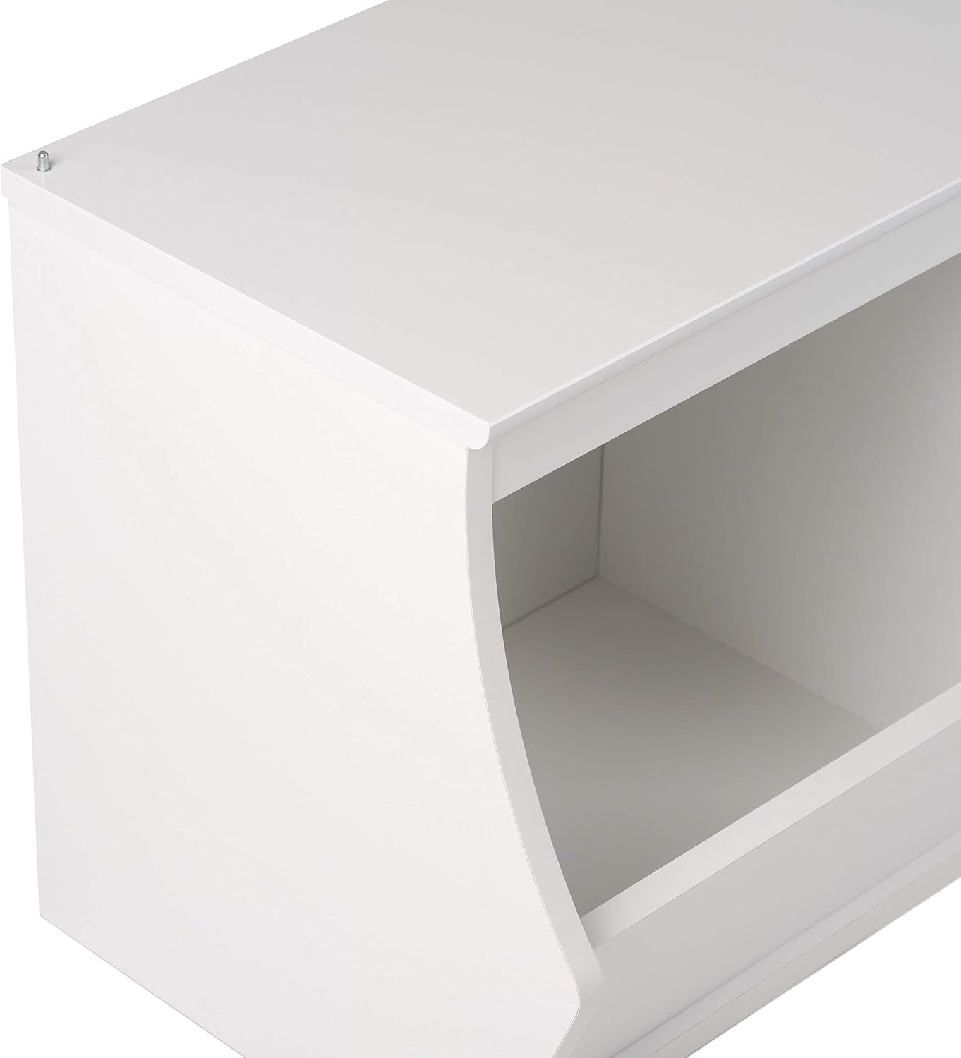 Prepac Monterey Stacked 4-Bin Storage Cubby, White