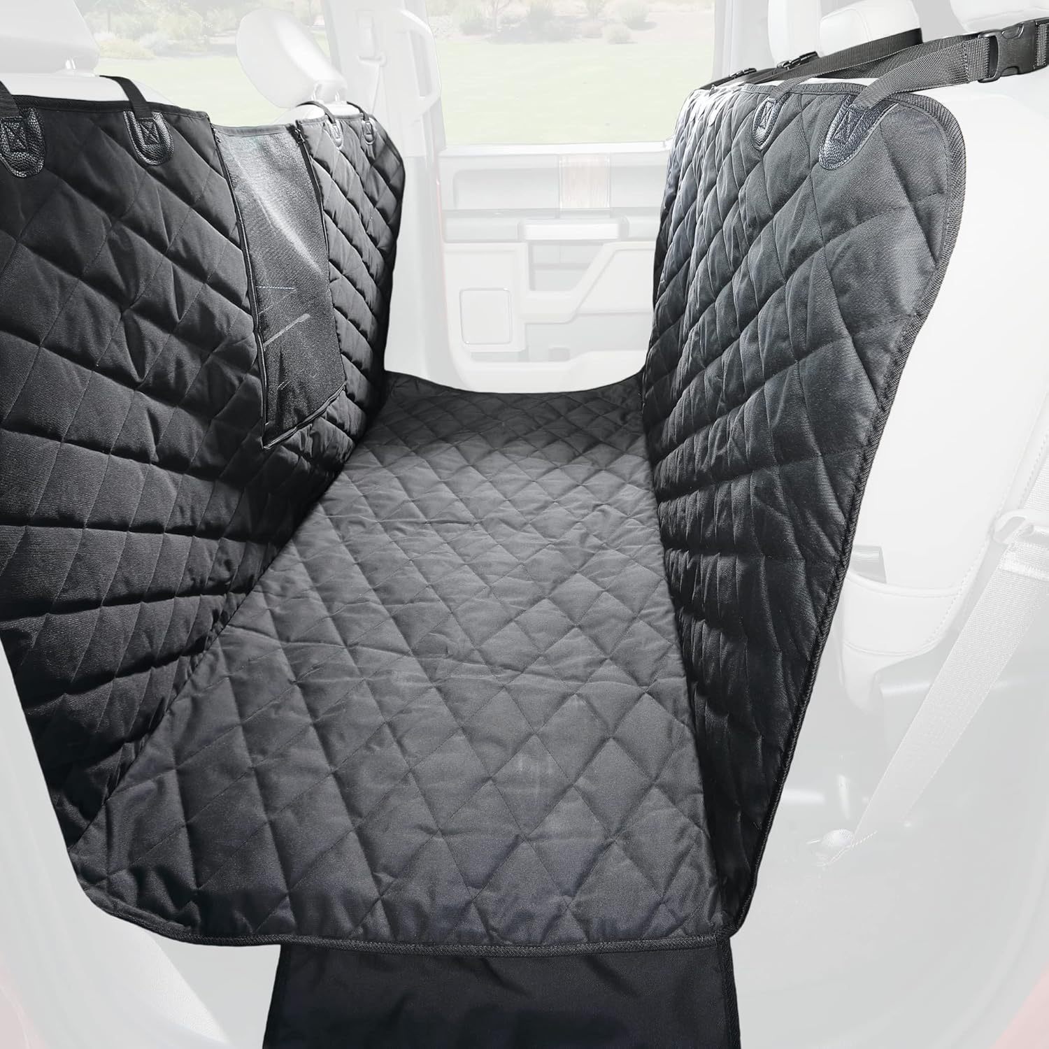 4Knines Floor Hammock for Crew Cab Trucks (Black, Driver Side Split)