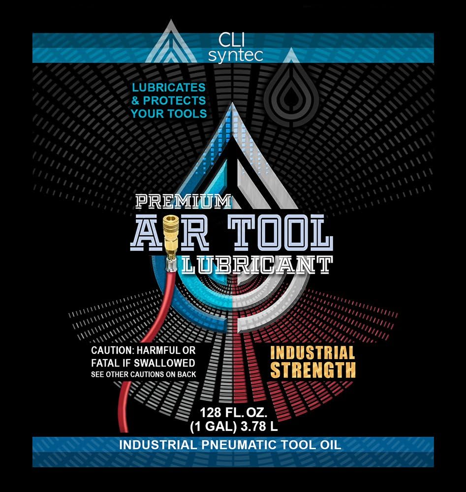 Premium Air Tool Lubricant - 128 FL. OZ. (1 Gallon) Industrial Pneumatic Tool Oil Pack of 2