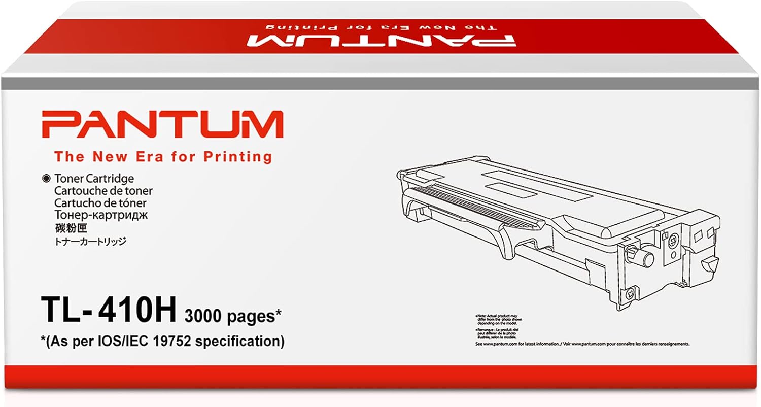 Pantum TL-410H Black Toner with 3000 Page Yield Compatible with P3012DW, P3302DN, P3302DW, M6802FDW, M7102DW, M7102DN, M7202FDW P3010DW, P3300DN, P3300DW, M6800FDW, M7100DW, M7100DN, M7200FDW Series