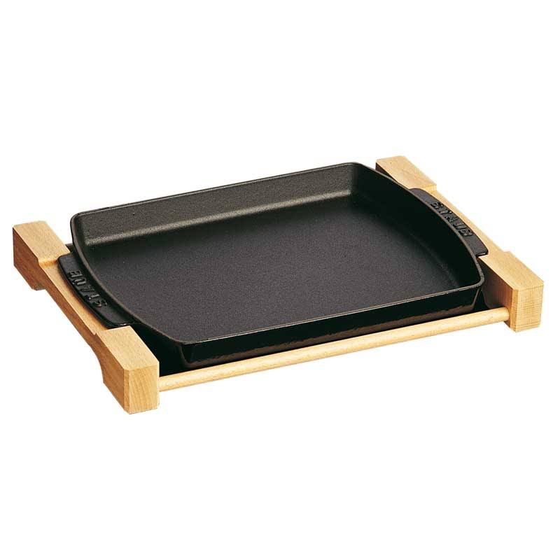 Staub 1205223 Wooden PLATE, Black