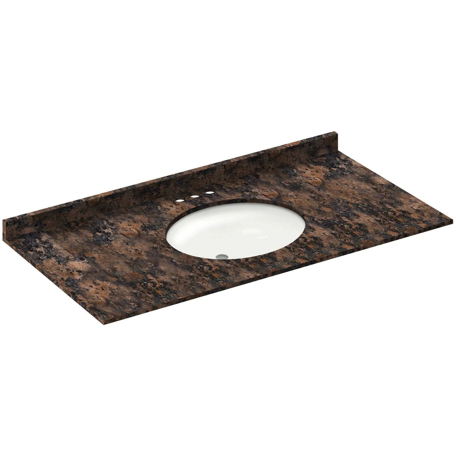 Baltic Brown 49x22 with Backsplash (4 in Spread) LGB49224