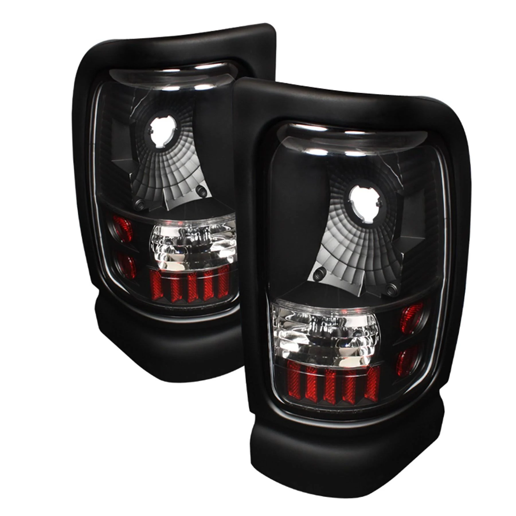 Spyder Auto 5012753 ( Xtune ) Dodge Ram 1500/2500/3500 94-01 Euro Style Tail Lights-Black