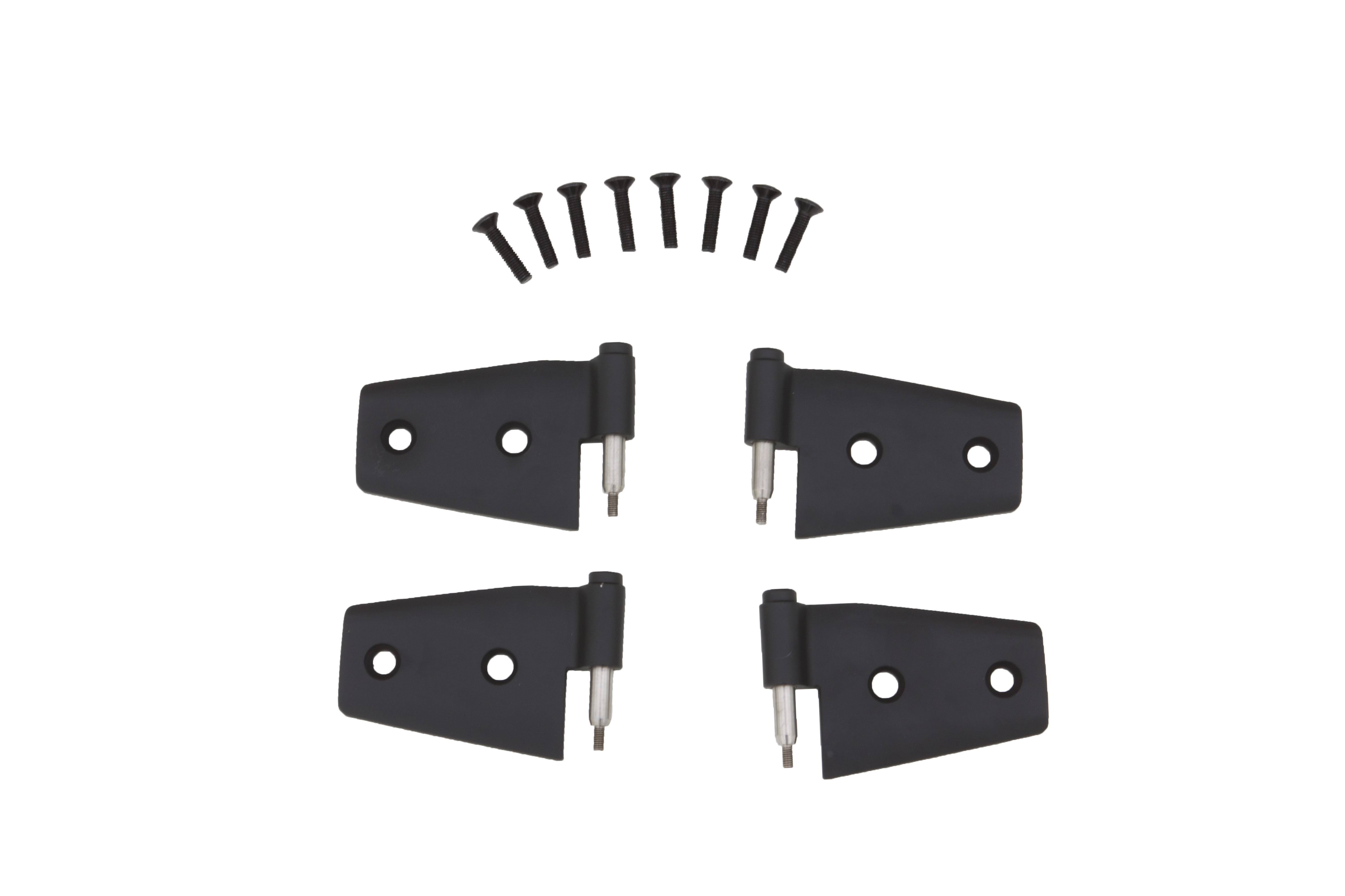 Rampage 87641 - 2007-2018 Jeep Wrangler(JK) Door Hinges - Black