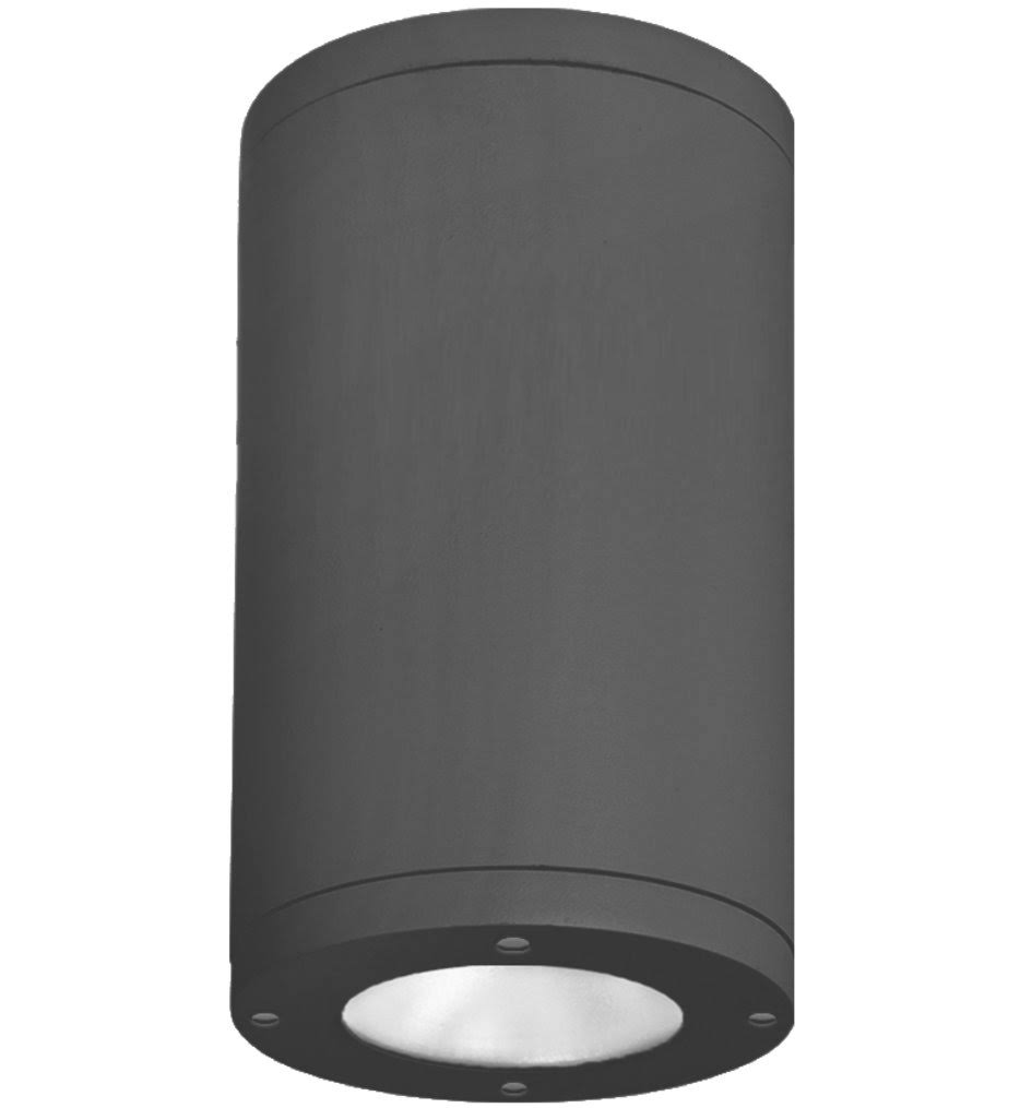 WAC Lighting DS-CD06-N40-BK Tube Architectural LED 6 inch Black Outdoor Flush Mount
