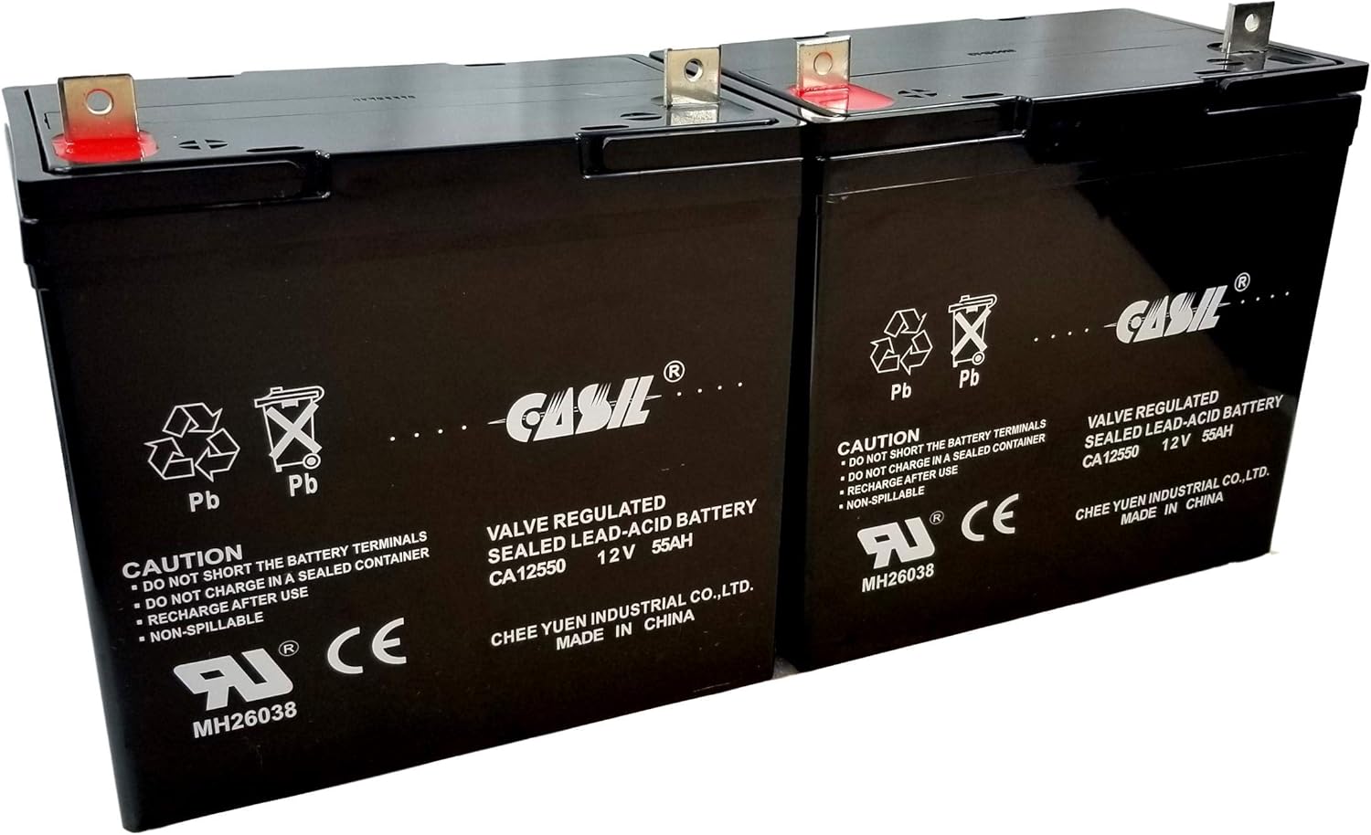 2 Pack 12v 55ah Group 22NF Quantum Q6000 Q6000Z Pediatric Q600XL Q614 QG Edge 2.0 Power Chair Quickie Design P500 ZIPPIE Z500 Rhythm M3 M5,M7 S622 S626 S646 Pulse 6 Marathon LE 3P 3W 3H 3V Battery