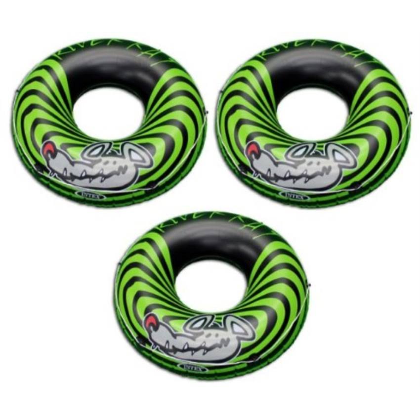 Intex 3-Pack River Rat 48-Inch Inflatable Tubes for Lake/Pool/River | 3 x 68209E