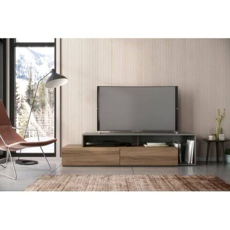 Lovitz TV Stand for TVs Up to 78 Inches, Nutmeg/Greige Wood/Manufactured Wood from Wrought Studio