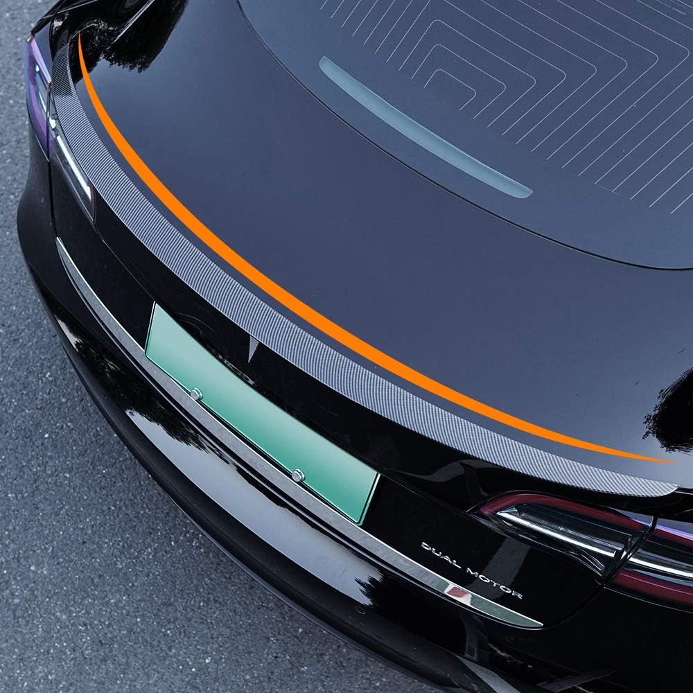 Fit for Tesla Model 3 2017-2021 2022 Spoiler Wing Performance Car Rear Spoiler Carbon Fiber Pattern Kit Tesla Model 3 Accessories (Glossy Carbon Fiber Pattern)