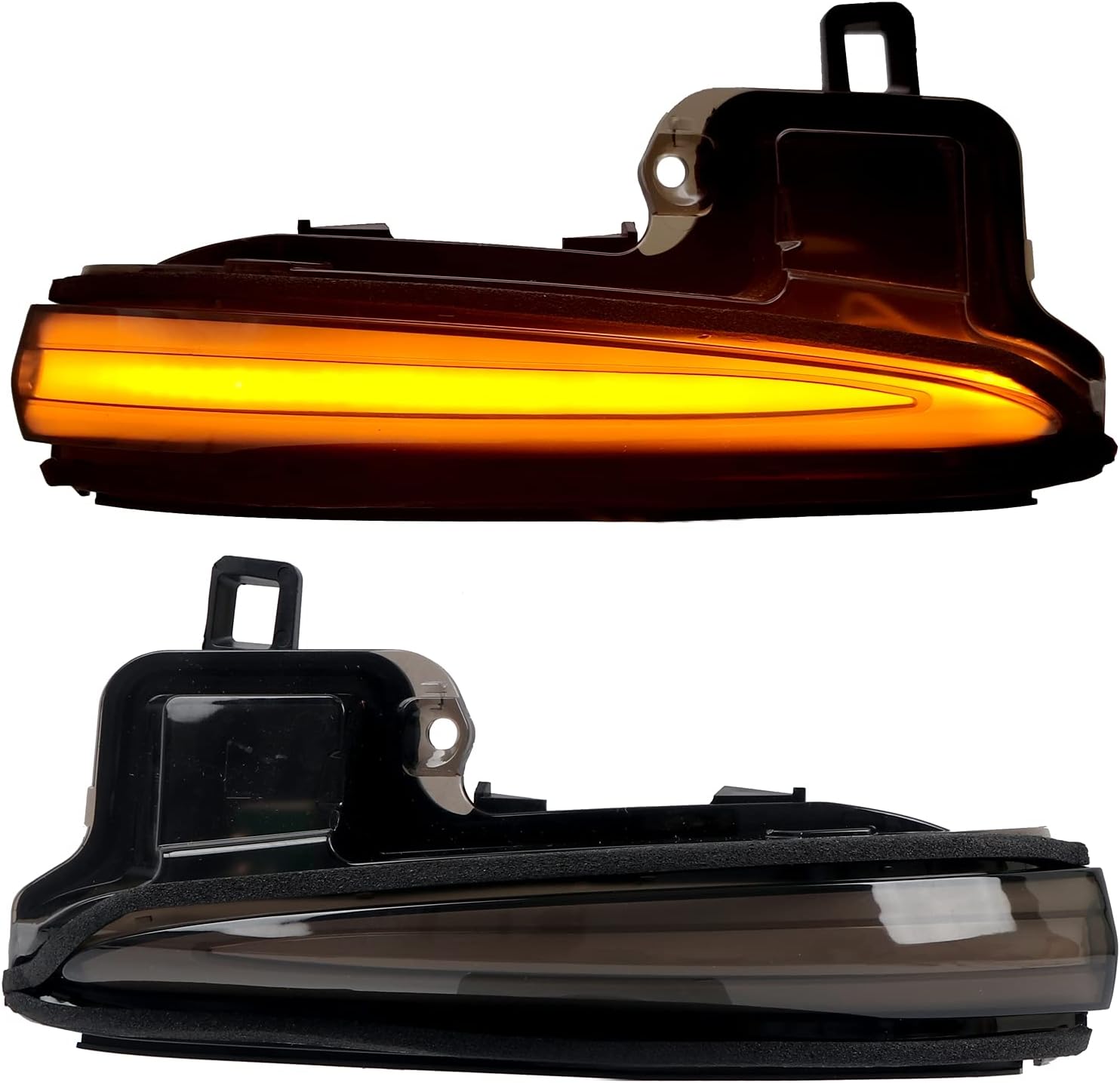 HIGH FLYING Car Accessories LED Side Mirrors, Sequential Dynamic Turn Signal Lights Indicator, Pair for Toyota Tacoma 2016-2022, RAV4 XA50 2019-2022, Highlander XU70 2020-2022, Set of 2, Smoked Black