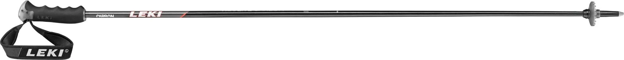 Leki Neolite Carbon Pair of Ski Poles, 115cm Black/White/Neon Red