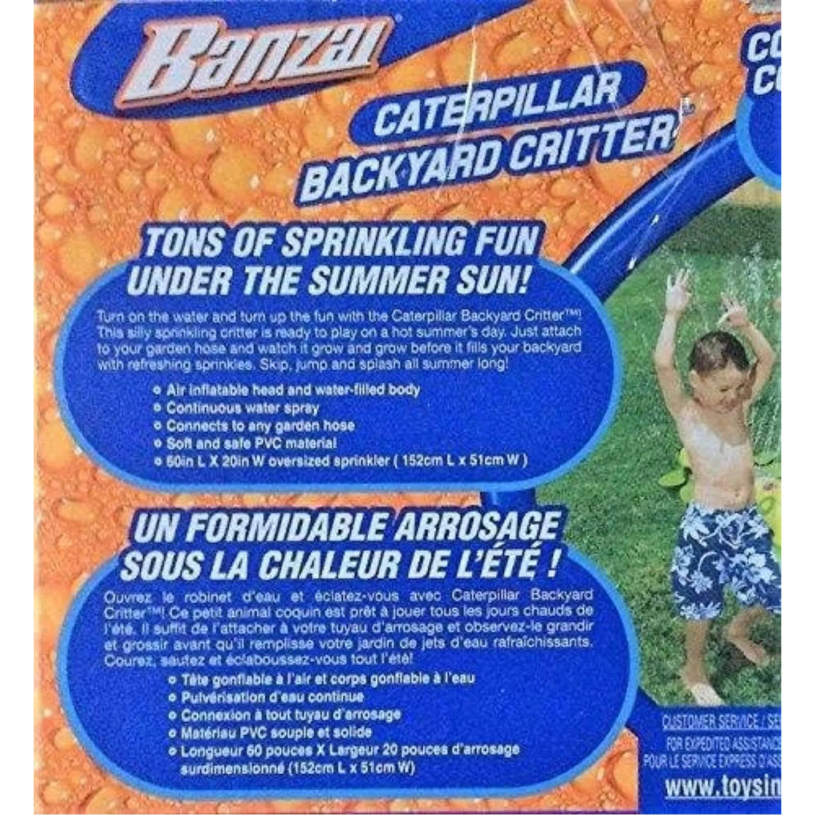 Banzai Caterpillar Backyard Critter Water Toy