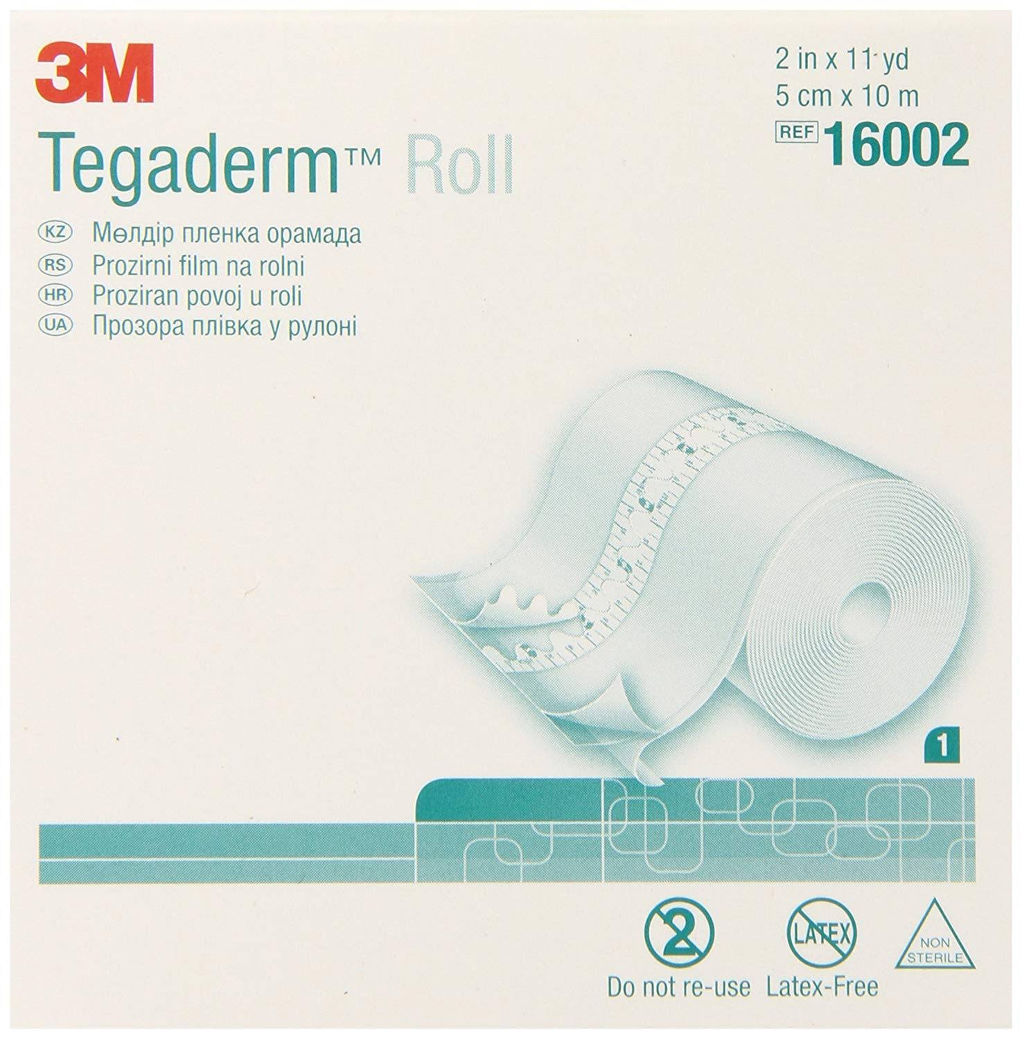 3M Tegaderm Transparent Film Roll 16002 (Pack of 4)