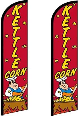 Kettle Corn Windless Flag Pack of 2 (Mount and Poles are Not Included)