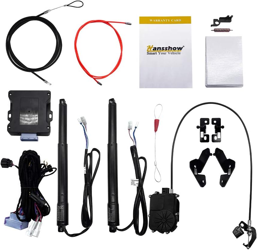 Hansshow Power Frunk Kit Electric Tailgate Accessories Include Waterproof Control Box Emergency Cable System and Electric Suction Waterproof Device for Tesla 2017 2018 2019 2020 Model 3 (Mark 4.1)