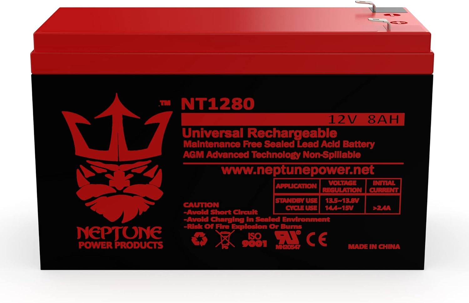 Neptune 12V 8Ah Replacement for APC UPS Battery Back-UPS ES BE550G Neptune - 2 Pack Pack of 2