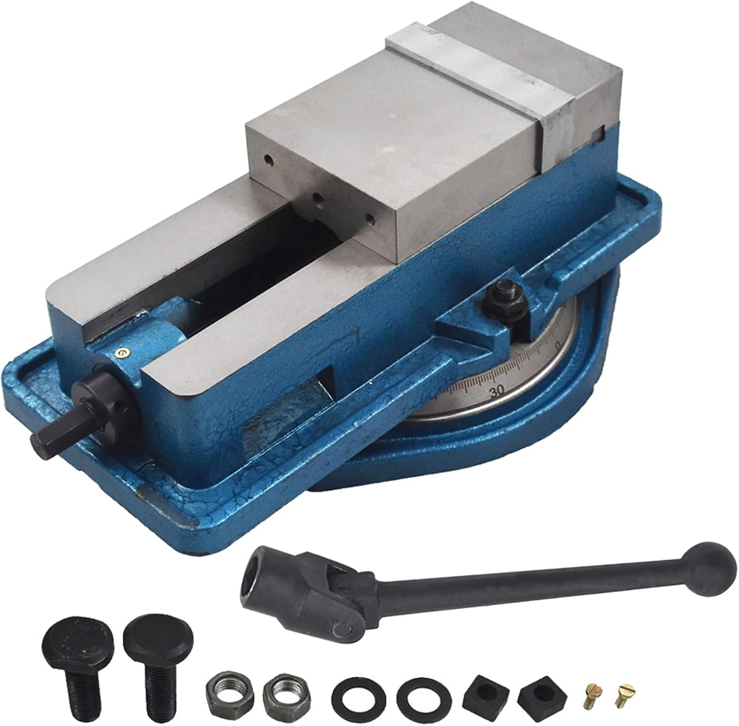 4 Inch Precision Mill Vise 360 Swivel Base Heavy Duty Milling Vise Fit for Milling Shaping and Drilling Machines