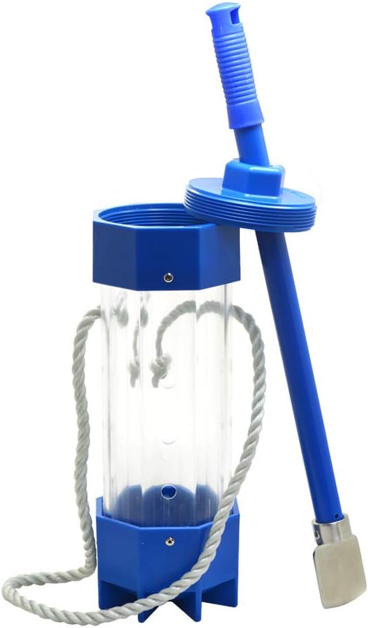 Super Chum Chopper and Dispenser for Fishing - Bait Churn Tube for Fishing Slick | Cage Churn Fish Chopper Lure for Net Fisherman and Line | Boat Fresh/Frozen Chopping Catch Tubes with 20 Foot Rope Pack of 2