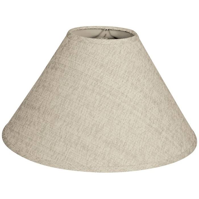 Royal Designs Coolie Empire Hardback Lamp Shade, Linen Cream, 6 x 16 x 10