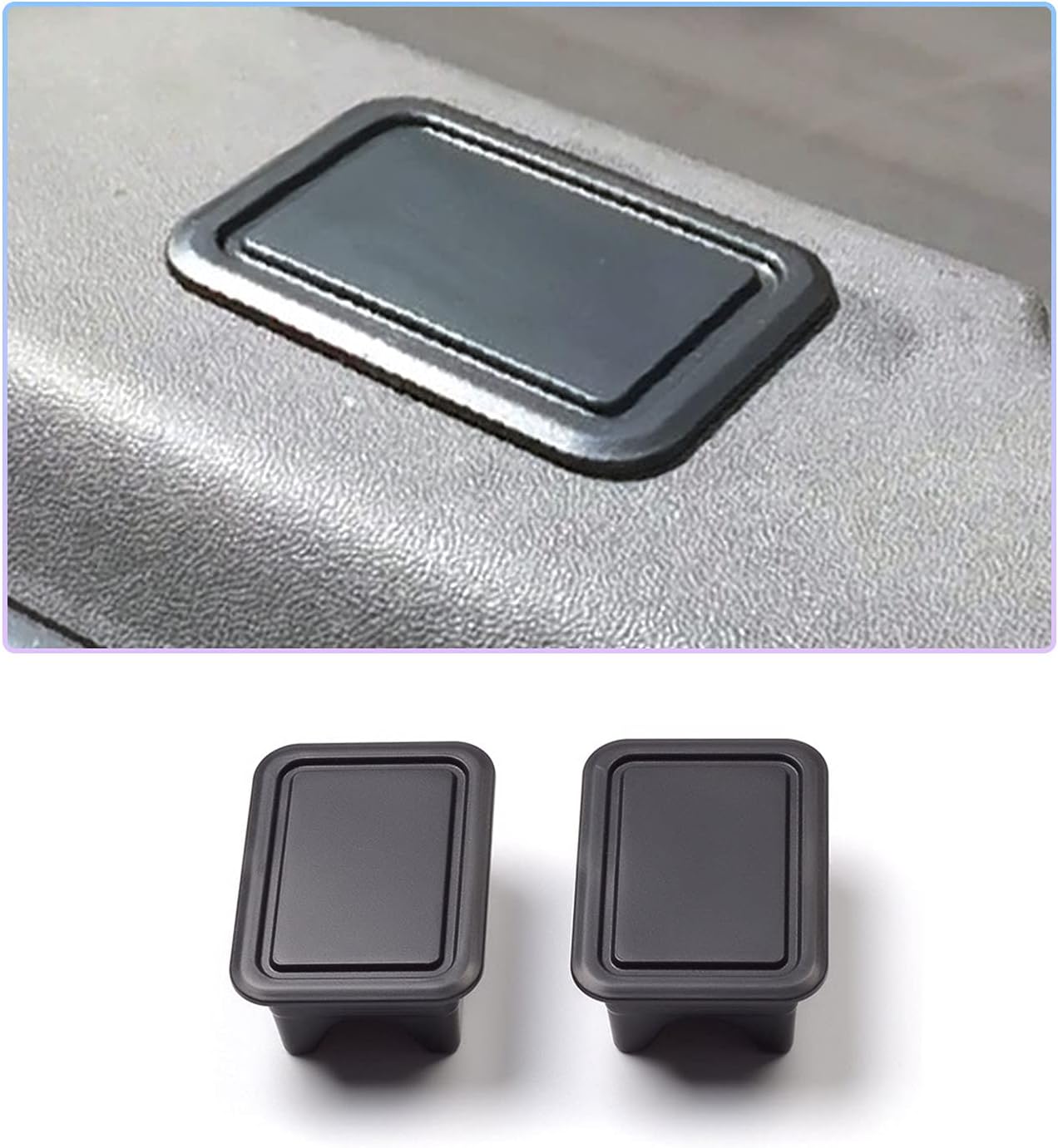 SXCY 2019 2020 2021 Dodge RAM 1500 Bed Rail Stake Pocket Cover Truck Tonneau Covers Stake Pocket Plugs for 2019 2020 2021 Dodge RAM 1500, 2 Packs