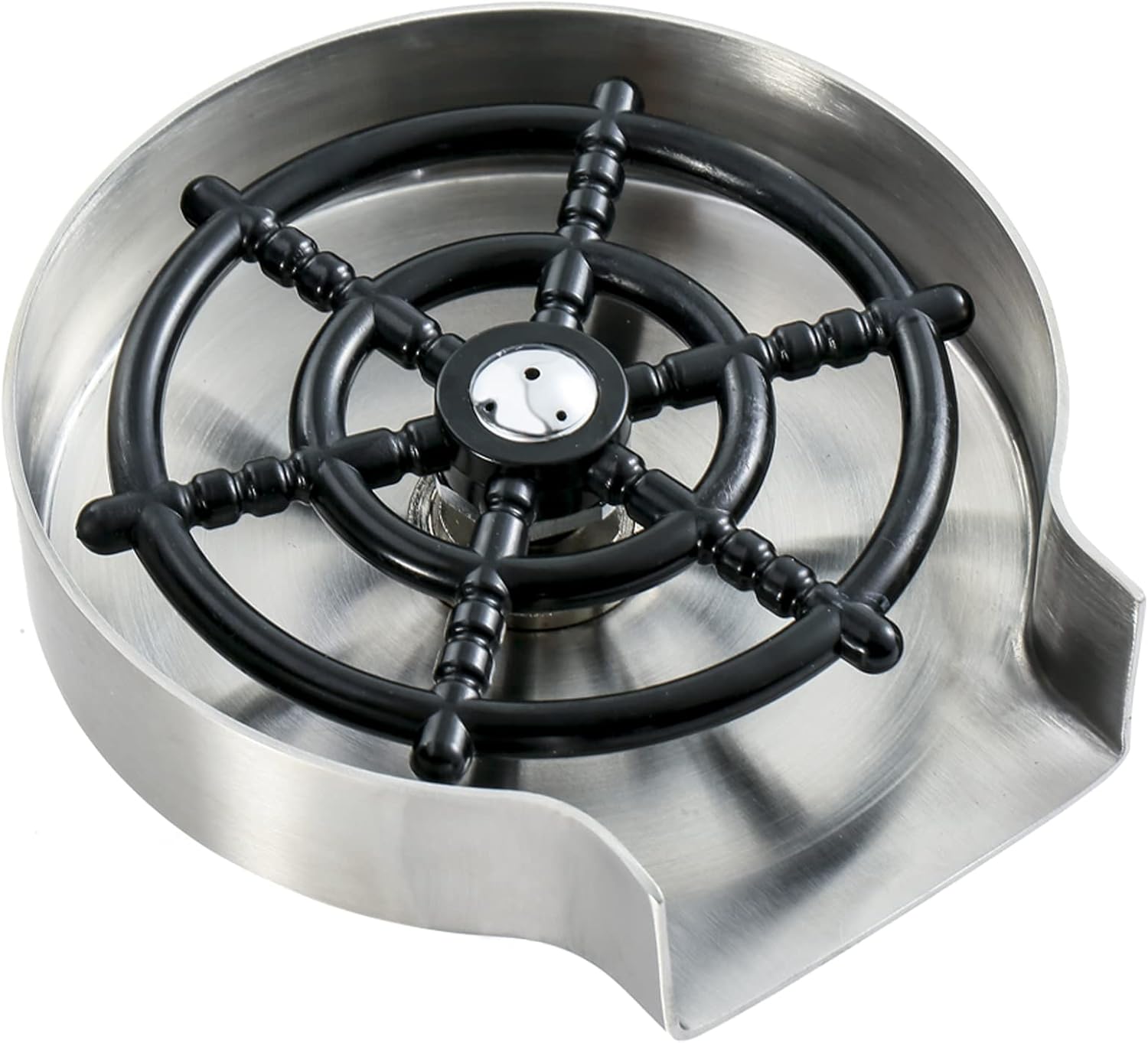 LYUANEC Glass Rinser for Kitchen Sink, Stainless Steel Cup Washer for Sink, Kitchen Sink Accessories, Bottle Washer, Cup Washer with American 3/8 T Adapter and Water Pipe