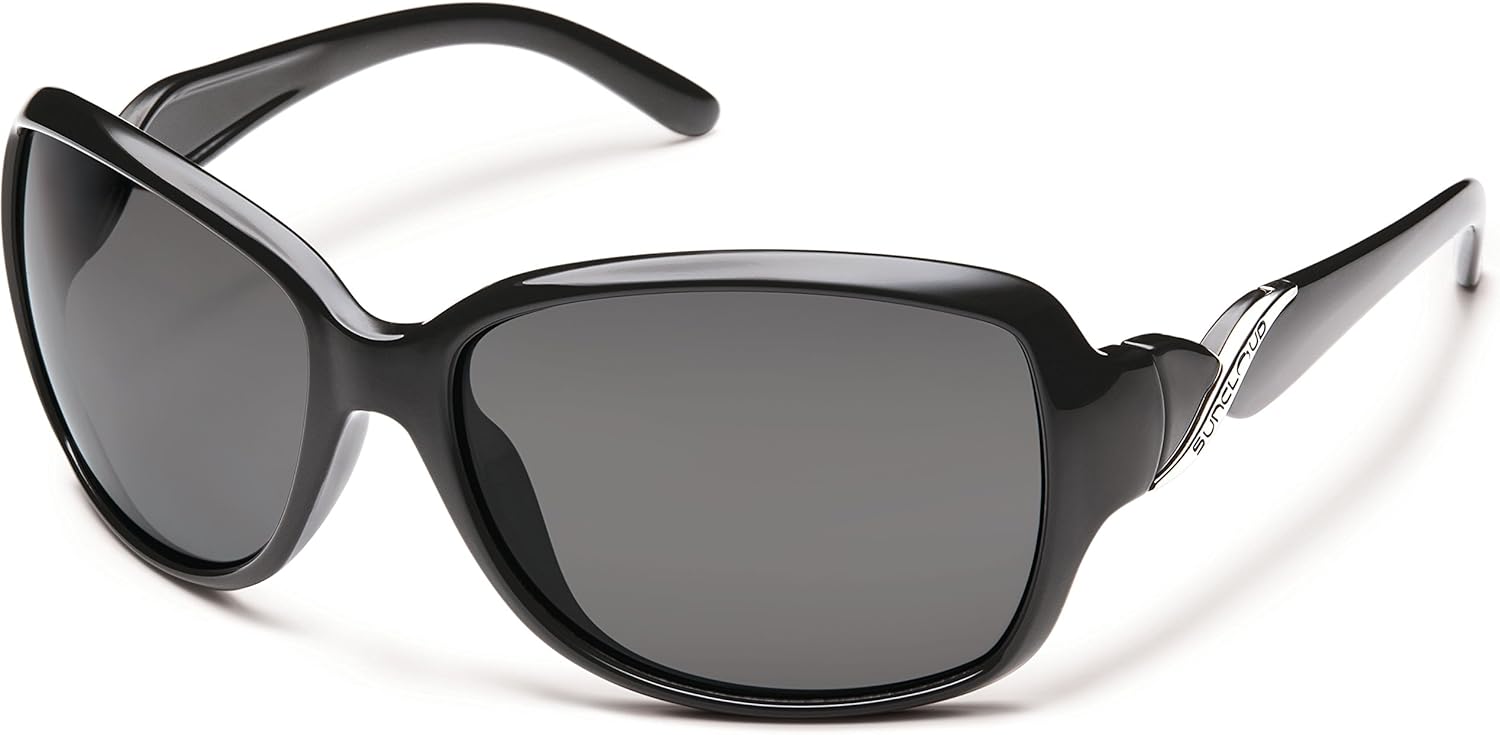 Suncloud Polarized Sunglasses Weave in Black with Grey Lens