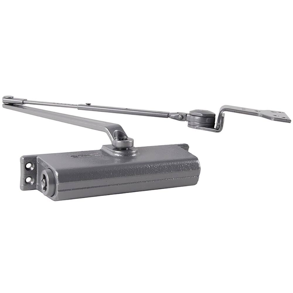 LCN 1261HWPAAL Parallel Arm Adjustable Surface Mounted Hold Open Door Closer in Aluminum