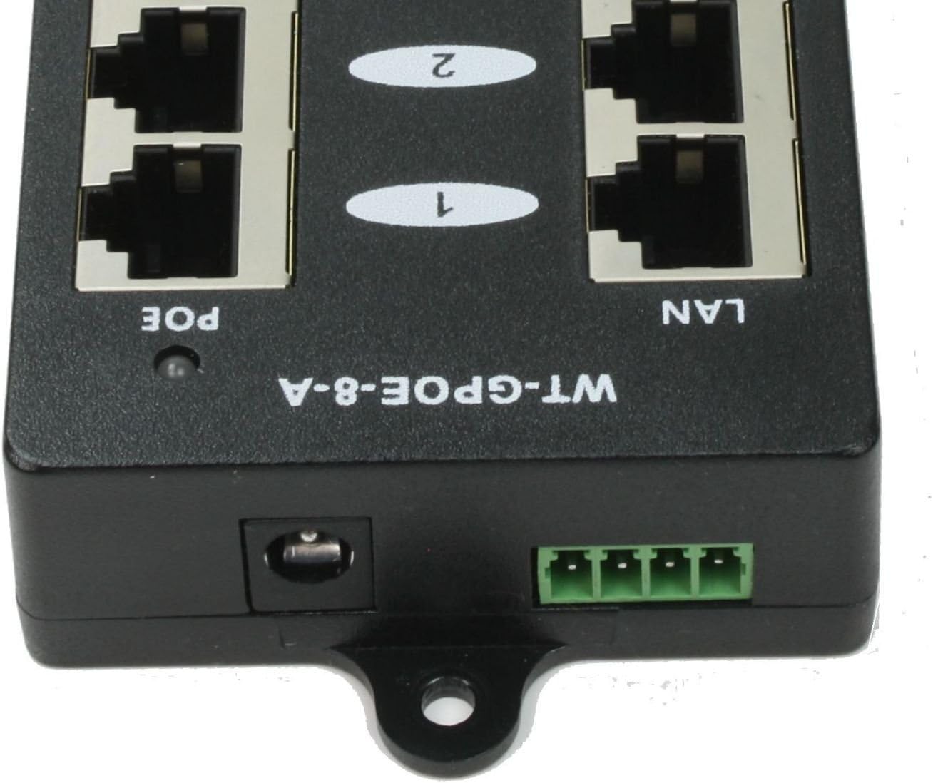 PoE Texas GPOE-8A | 8 Port Gigabit Passive 802.3af PoE Injector Without Power Supply Pack of 2