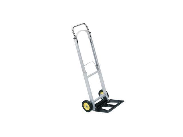 Safco Products Hide-Away Collapsible Utility Hand Truck, Silver/Black
