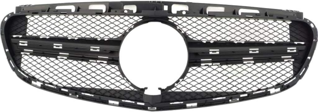 For Mercedes-Benz E63 AMG S Grille Assembly 2014 2015 2016 | Primed Black Shell and Insert | Plastic | MB1200164 | 2128855165
