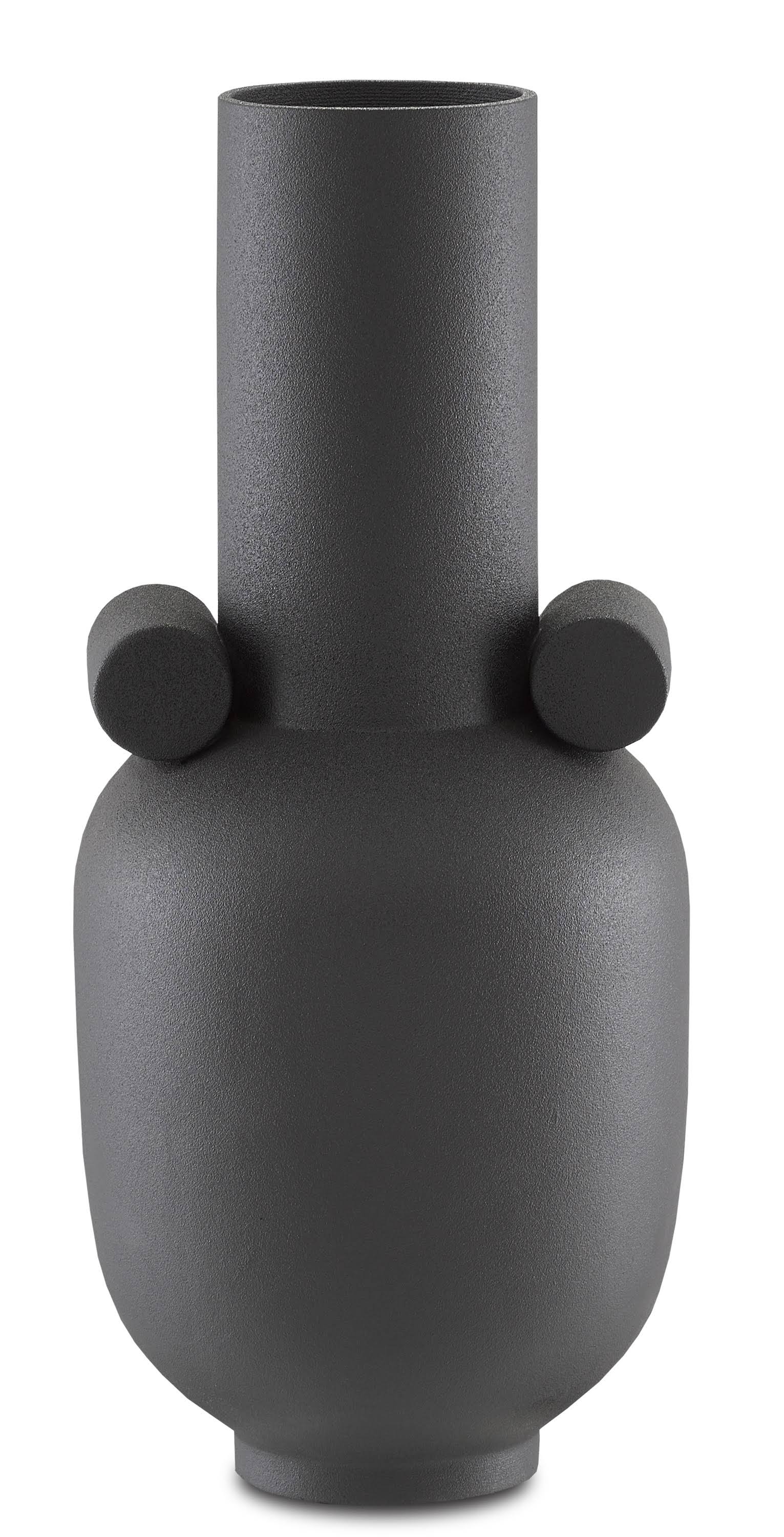 Happy 40 Long Black Vase, Currey u0026 Company 1200-0401