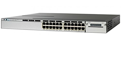 (Renewed) Cisco WS-C3850-24P-E Stackable 24 10/100/1000 Ethernet PoE+ Ports, with 715WAC Power Supply, 1 RU, Ip Services Feature Set