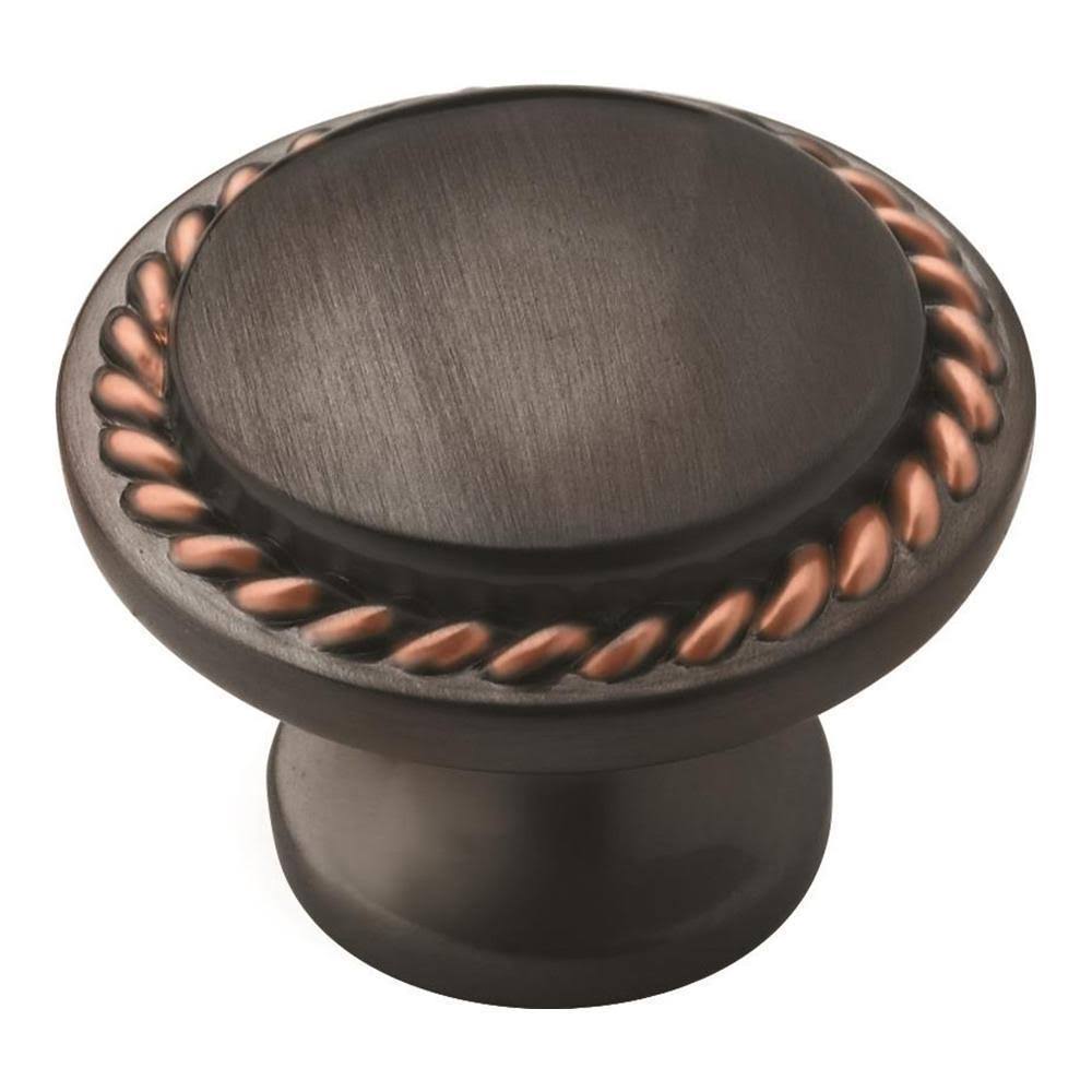 Amerock 25PK53001ORB Allison Value 1-1/4 in (32 mm) Oil-Rubbed Bronze Cabinet Knob - 25 Pack