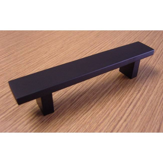 Contemporary 6-Inch Rectangular Design Matte Black Finish Cabinet Bar Pull Handle (Case of 15) (6 inch Rectangular Design Cabine