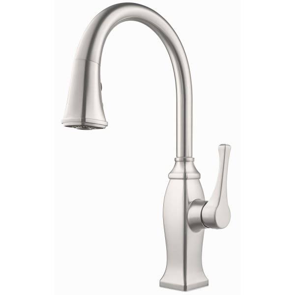 Pfister GT529BF Briarsfield Pullout Spray Kitchen Faucet with AccuDock - Stainless Steel