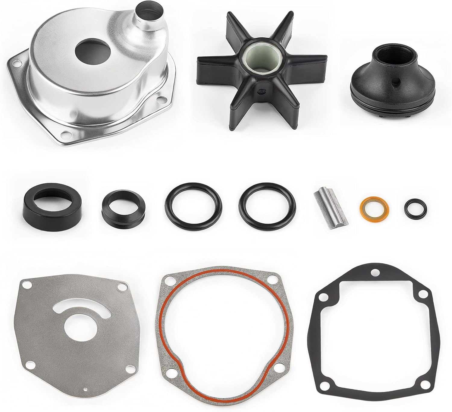 JDMON Compatible with Water Pump Impeller Kit Mercury Alpha I Gen II Drives and Vazer Drives Replaces 817275Q05 18-3147 Pack of 2