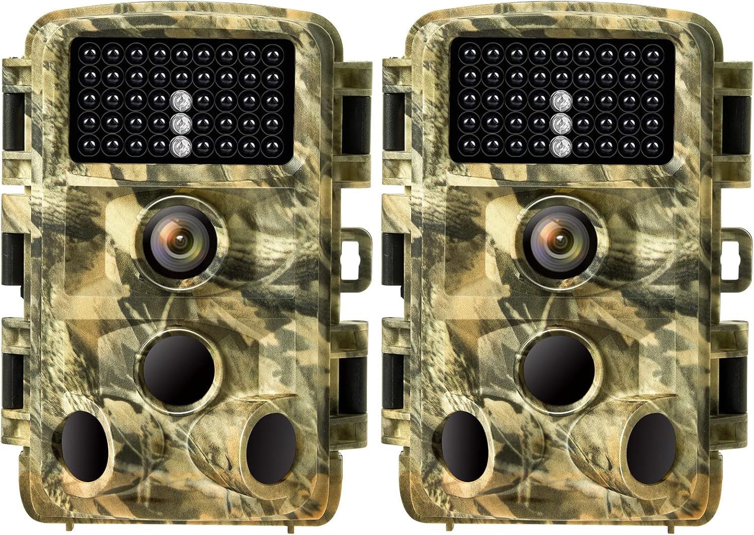 2-Pack Night Vision Game Trail Deer Cameras Yard & Field Cameras 20MP 1296P Video Motion Activated Waterproof for Hunters Hunting Wildlife, Outdoor Animals Tracking & Home Security Photo & Video Model