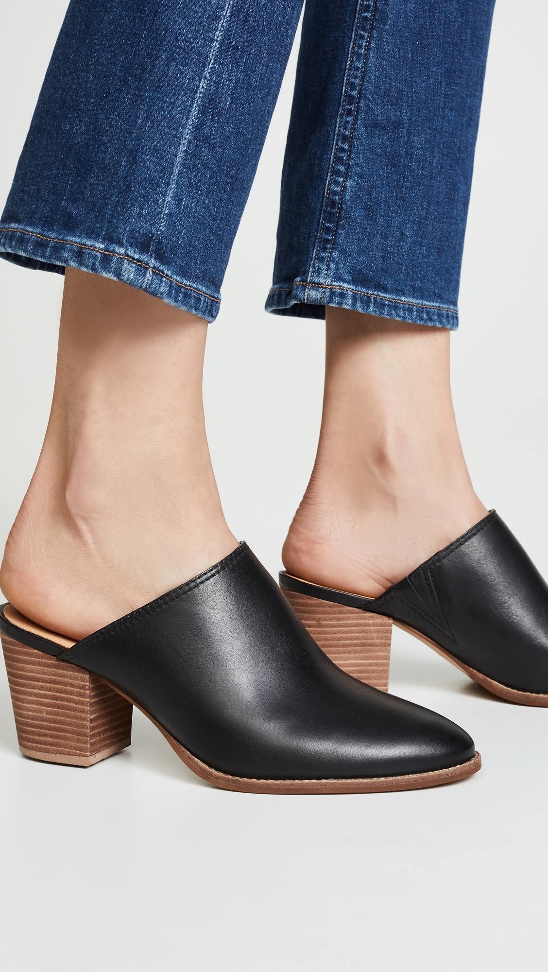 Madewell Harper Mule - Black - Mules