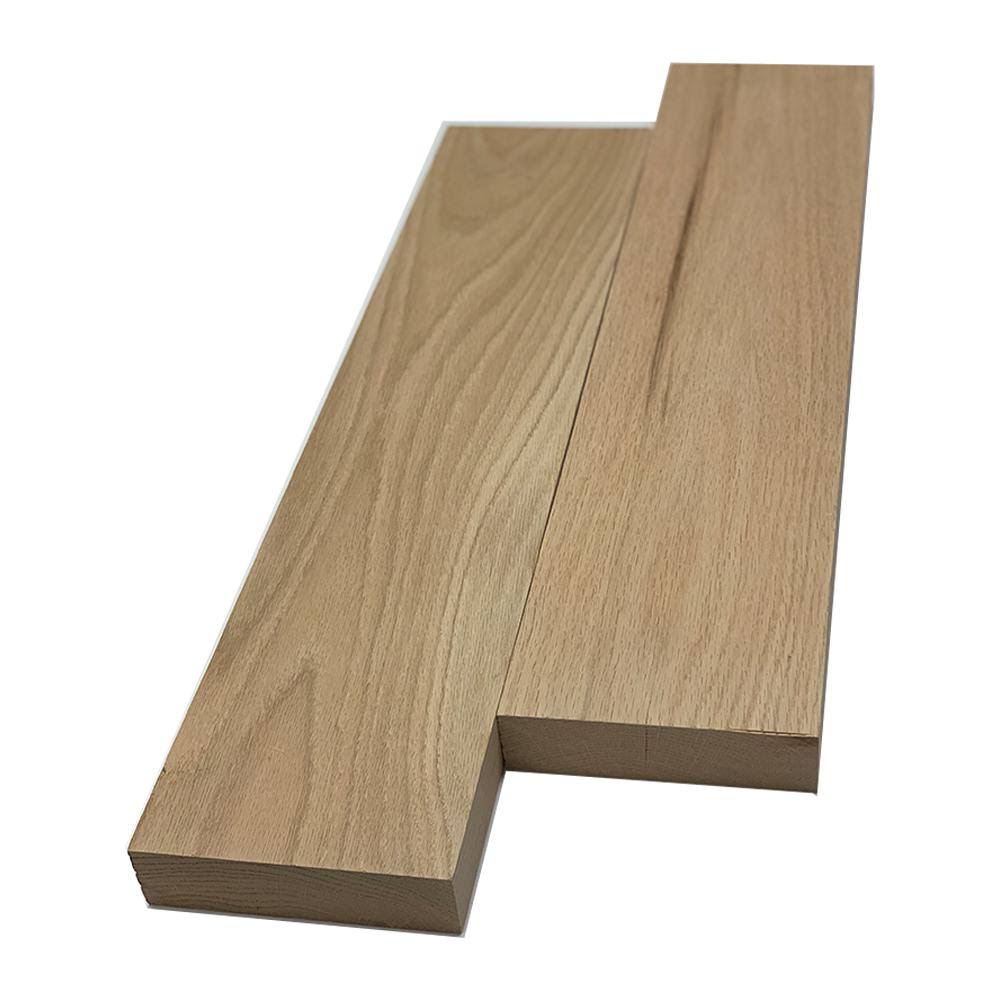 Swaner Hardwood 2 in. x 6 in. x 2 ft. Red Oak S4S Board (2-Pack)