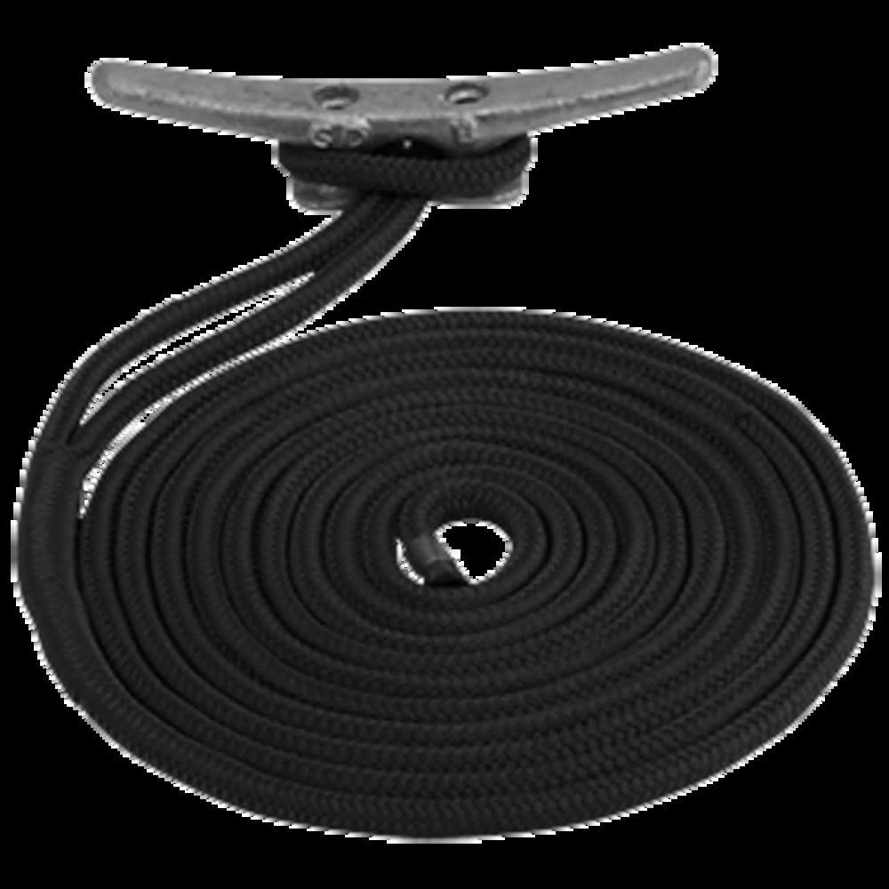 Sea-Dog 302119030Bk-1 Double Braided Nylon Dock Line 3/4x22 x 30& Black