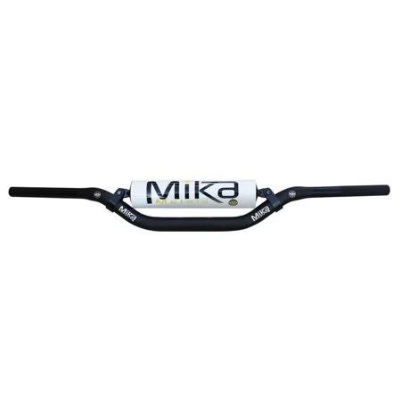 Mika Metals MK-11-MIH-WHITE 1 1/8in. Handlebar - Mini High Bend - White Pad, Black