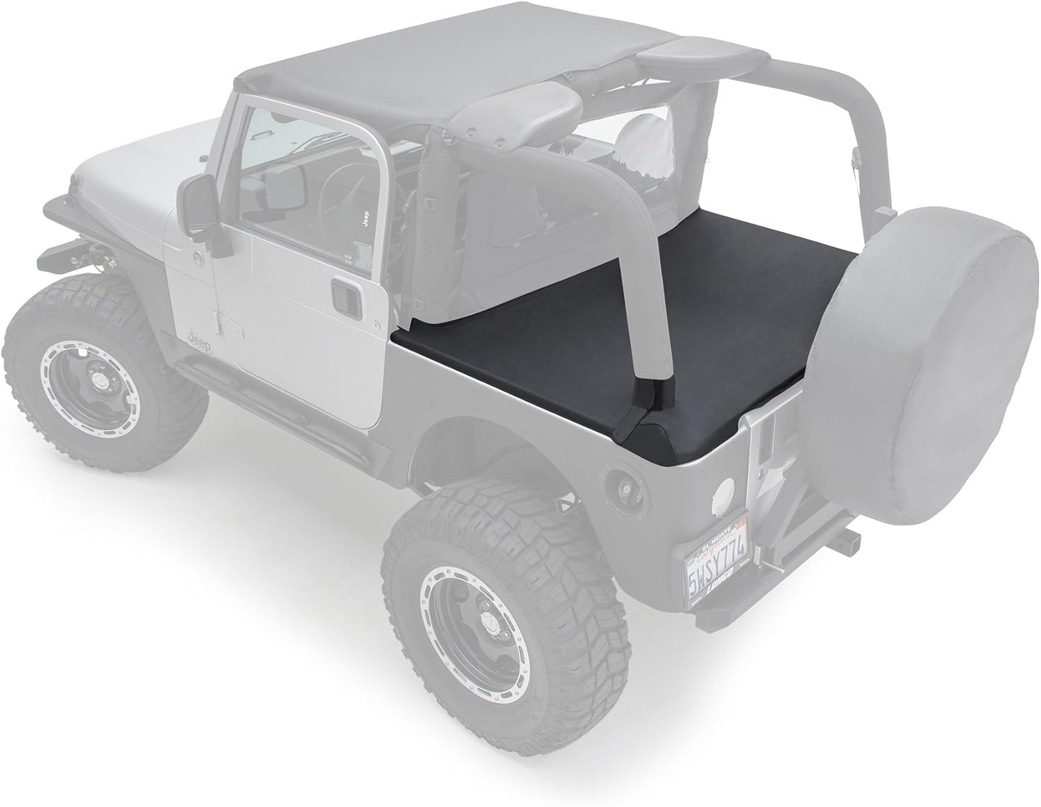 Smittybilt 761035 Tonneau Cover for 1997-2006 Jeep Wrangler TJ, Black Diamond