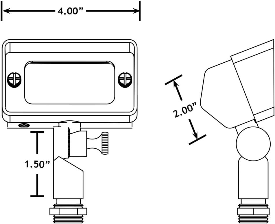 VOLT Gentle Splash Cast Brass 12V Flood Light & Wall Wash (Bronze) Pack of 2