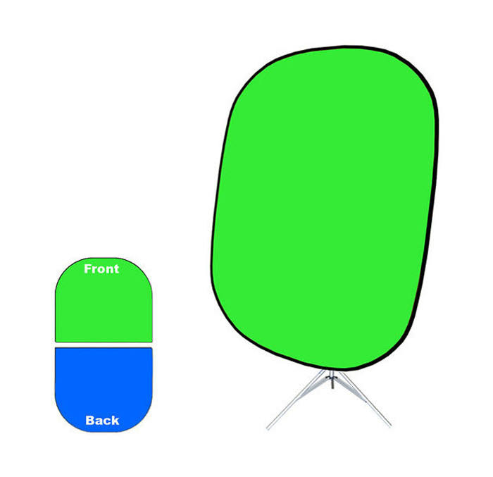 Savage 60 x 72x22 Collapsible/Reversible Background (Chroma Green/Blue)