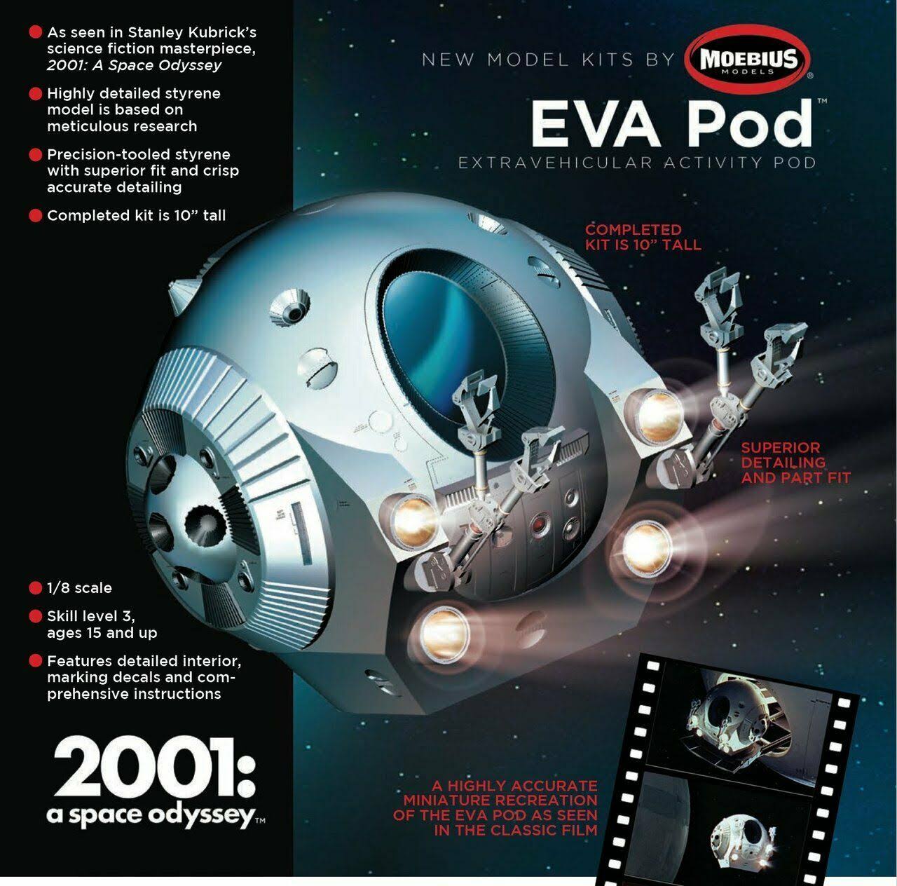 Moebius Models 1/8 2001 Space Odyssey Eva Pod