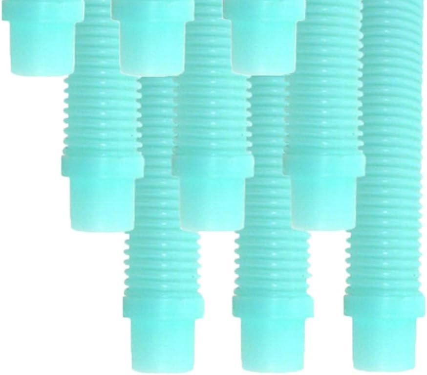 Puri Tech 9 Pack Universal Pool Cleaner Suction Hose 48 Inches Long Aqua Color for Kreepy Krauly, Baracuda G3/G4, Navigator, & More Universal Fit 4' Feet Long Pack of 2