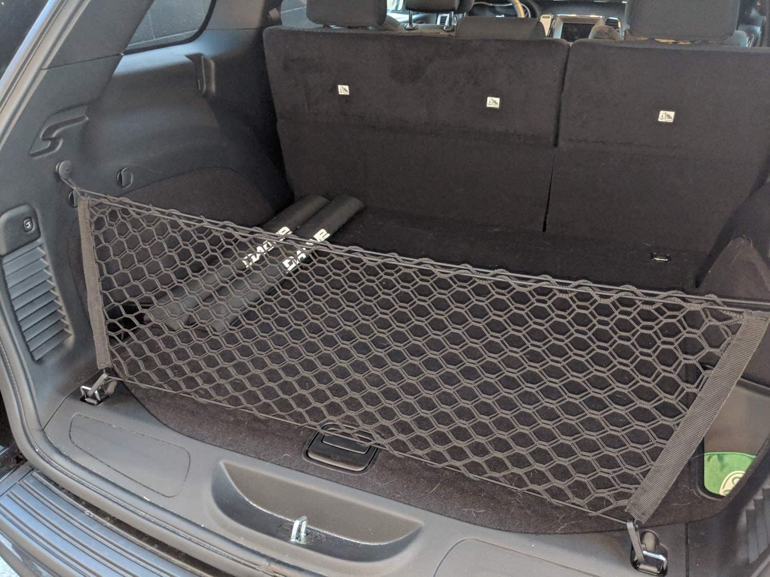 Envelope Style Trunk Mesh Cargo Net - For Jeep Grand Cherokee 2011 - 2021 Car Accessories - Premium Trunk Organizers and Storage - SUV Truck Cargo Nets - Vehicle Carrier Organizer for Grand Cherokee WK