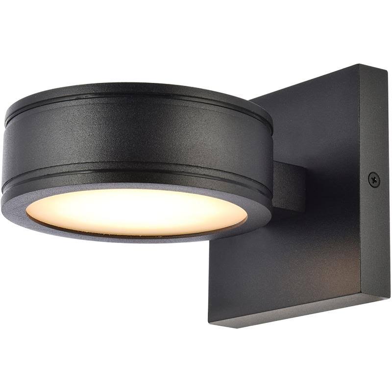 Living District LDOD4018BK Raine LED Outdoor Wall Sconce in Black