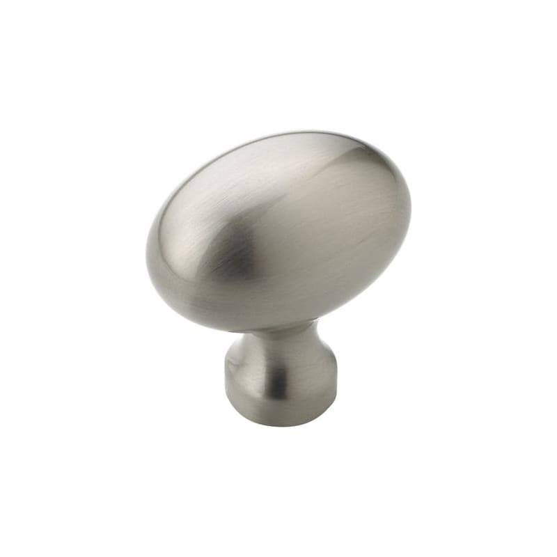 Amerock BP53014-25PACK Allison Value Hardware 1-3/8 inch Long Oval Cabinet Knob Satin Nickel