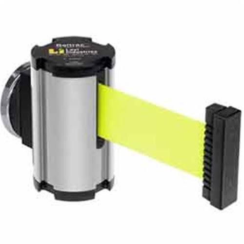 Lavi Industries 50-3010mg-sa-fy-s7 Magnetic Wall Mount Unit, 7 ft. Retractable Belt Extension - Satin Aluminum